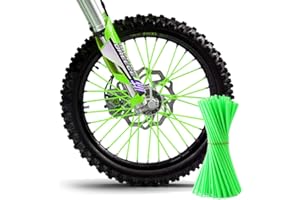 TREONK Cubre Rayos - 72pcs Moto Spoke Skin Univerasales Protectora Cubiertas de Radios de Rueda Decoración para Llantas de 19 a 21 Pulgadas