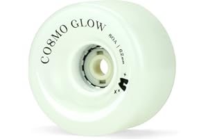 Moxi COSMO Glow Wheels, LED Light Up Outdoor Roller Skate Wheels. 62mm - Set of 4