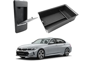 [Pack of 2] CDEFG Compatible with BMW 3 Series G20 G21 2019-2023 2024/4 Series G22 / i3 G28 i4 G26 2023 Facelift Centre Console Organiser Hidden Storage Box Car Centre Console Accessories