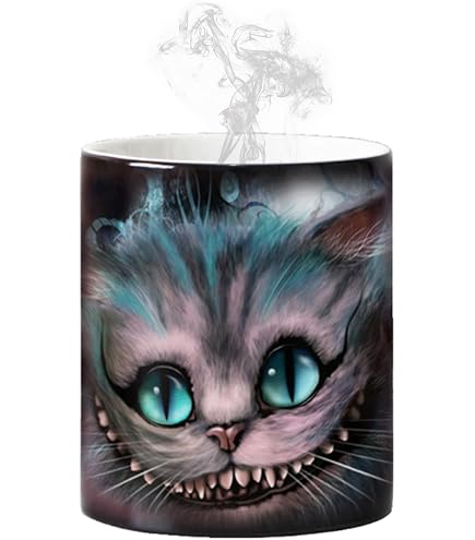 ANGANGAN Tazza Cambia Colore con Calore, Tazza Magica Ceramica termosensibile Coffee Tea Cup 300 ml (birra