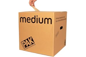 StorePAK 7 Medium Brown Recycled Storage Boxes - 64L Capacity Each, Pack of 7