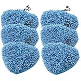 Spares2go Coral Chiffon de nettoyage en microfibre Coque Coussinets pour Aldi Easy Home 59322 1500 W pour nettoyeur vapeur Balai (lot de 6)