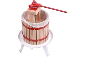 HENGMEI 12L Obstpresse Fruchtpresse Saftpresse Beerenpresse Weinpresse mit Pressnetz Mechanische Presse (12L)