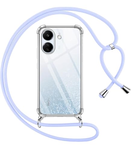 Étui Avec Cordon Pour Xiaomi Redmi 15 - Coque Transparente En Silicone TPU Et Lanière 1,5m Pour Le Cou, Protection Anti-chute