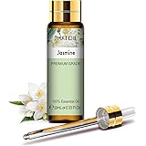 PHATOIL Olio Essenziale Gelsomino 10 ml, Oli Essenziali per Diffusori, Oli di Gelsomino Naturali Puri per Aromaterapia Umidif