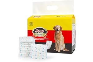 Dono Pieluchy dla psów, męskie, opaski dla psów ze wskaźnikiem wilgotności, jednorazowe opaski na brzuch dla szczeniaków, super chłonne i szczelne, pieluchy dla szczeniąt na nietrzymanie moczu,