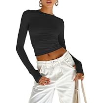 2025 T-shirt con maniche ad aletta da donna vintage