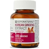 Korean Kore Ginseng K&ouml;k Ekstresi 60 Kaps&uuml;l x 480 mg Kırmızı, Panax SEPE