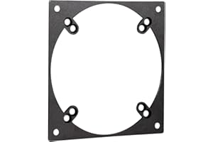 DolDer 120 su 90/80 mm PC ventola adattatore telaio adattatore ventola, accessori per dispositivo di raffreddamento (nero)