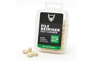 Royal Hunter ® - Pulitore in feltro I pulitore in feltro per fucili, fucili, fucili, pistole e revolver, detergente in feltro per tutti i calibri per la pulizia delle armi e la cura delle armi