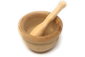 ARTEMA Mortero Madera Diámetro 13 Cm con Mortero, 16 Cm Cocina
