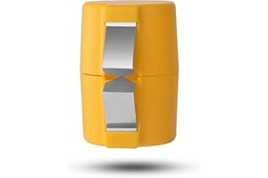 IBALANCE Apriuova Apriguscio, uova,taglia uovo,apri-guscio d'uovo crudo,utensile da cucina,Strumento Separatore Di Uova In Acciaio Inox (1 pezzo) (Giallo)