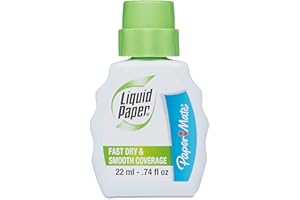 Paper Mate Liquid Paper Fast Dry Correction Fluid, 22 mL, 12 Count
