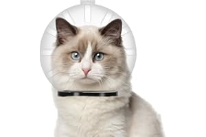 Clearful Katzenhaube | Atmungsaktiver, transparenter Katzen-Luftmaulkorb, verstellbare Katzenhaube - Schutz- und Anti-Biss-Maulkörbe für die Pflege Haustiere, Katzen, Kätzchen
