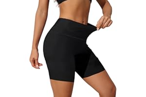 BIOECEUA Gym Shorts for Women, 3"/5"/8" High Waisted Tummy Control Booty Short, Stretch Slim Fit Short for Yoga Workout Dance Biker