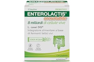Enterolactis orosolubile 12 bustine gusto vaniglia: innovativo supporto alla flora intestinale