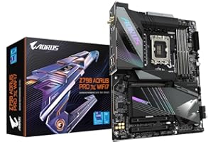 Gigabyte Z790 AORUS PRO X WIFI7 Motherboard - Supports Intel Core 14th Gen CPUs, 18+1+2 phases VRM, up to 8266MHz DDR5 (OC), 1xPCIe 5.0 + 4xPCIe 4.0 M.2, Wi-Fi 7, 5GbE LAN, USB 3.2 Gen 2
