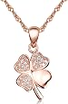 Collier Trèfle En Argent Plaqué Or – Zircon Et Nacre, Longueur Réglable, Bijou élégant Pour Femme