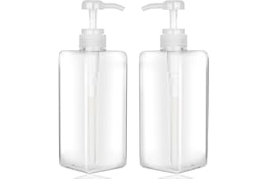 Jansburg Pump, 650 ml, Refillable Plastic Bottle, Empty Soap Dispenser, 650ml-2pcs