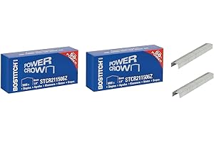 BOSTITCH STCR211506Z - Punti metallici (dimensione della graffetta: L = 6 mm, 1/4") (versione adatta: pinzatrici tipo Bostitch B8 & cucitrice 02245) 2 confezioni da 5000 graffette