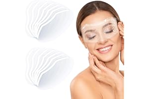 XNIVUIS 80 Pièces Boucliers de Douche Transparent Hairspray Shield, Visière Souple Transparente Masques Faciaux Protecteur Visière de Protection pour Salon Coiffure Extensions Cils