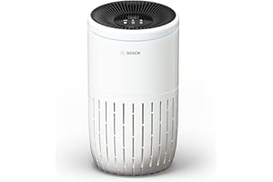 BOSCH THERMOTECHNIK Bosch Air 4000 Air Purifier - For Areas up to 62.5 m² - Effectively Filters Over 99% of Pollutants - Includes Air Filter, Smart Sensor, Auto Mode, Sleep Mode (< 25 dB(A)) - CADR: 300 m³/h