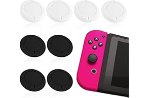 MANTOTO Capuchon de Rechange pour Manette Switch Joycon, 4 Paires de Capuchons de Joystick en Silicone pour Nintendo Switch/Lite Accessoires de Protection en Silicone Joystick 3D Grips Caps