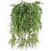 Produktbild MIHOUNION Hängende Pflanzen Farn 2Pcs Künstliche Pflanzen Adiantum Fake Blumen Grün Plastikblumen Balkonpflanzen für Büro Deko Garten Park Wand