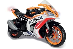 Moto Eléctrica Niños 3 Años 4 Años 5 Años Repsol 12V – Moto a Batería para Niños con Ruedas de Apoyo - Luces y Sonidos - Licencia de Marca – INJUSA