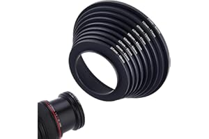 Adattatori Filtri Fotografici,Anello per Filtri Dell'obiettivo della Fotocamera in Metallo,Anello per Fotocamera,Adattatore per Obiettivo in Metallo,Diametri da 37mm a 82mm Tokaneit