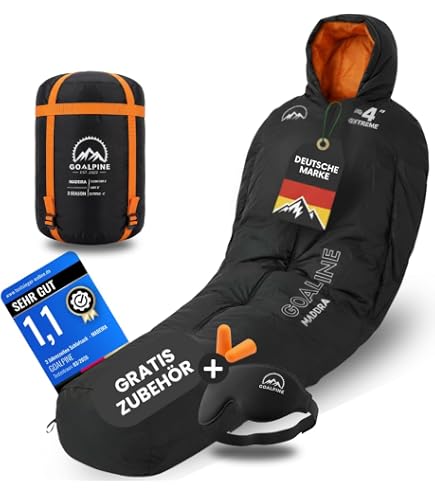 Lestra Sport - Greenland 200 - Schlafsack für Extreme Kälte - Limittemperatur –11 °C - Wärme & Komfort - Erwachsene