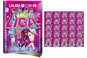 GENERIC Album + 25 sobres (20 normales + 5 gratuitos) de La Liga EA Sports 2025-2026 Panini