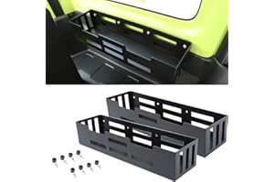 GMDUHK Lot de 2 organiseurs de coffre latéraux de voiture pour Suzuki Jimny JB64 JB74 2019-2024 (aluminium, 2 pièces)