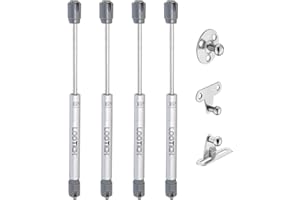 LOOTICH 80N Apertura Delicata Ammortizzatore Braccetto Molla a Gas per Sollevare a Ribalta Le Ante dei Mobili Pistone Martinetto Pneumatico para Ante Mueble Cucina Armadio 4 Pezzi