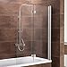 Produktbild Schulte Duschwand Breathe, 100x140 cm, 2-teilig faltbar, Sicherheitsglas klar 6 mm, Profilfarbe chrom-optik, Duschabtrennung für Badewanne