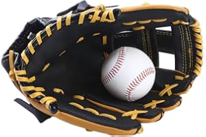 Vuxen basebollhandske Bekväma Handskar med Förstärkt Läder | Outfieldvantar för Baseboll Spel Passar Tonåringar och Vuxna - Träning, Tävling
