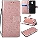 Produktbild für Galaxy J6 (2018) Hülle,Geprägte Muster Handy hülle/Tasche / Cover/Case für das Samsung Galaxy J6 (2018) PU Leder Flip Cover Leder Hülle Standfunktion Kredit Kartenfächer (S) (1)