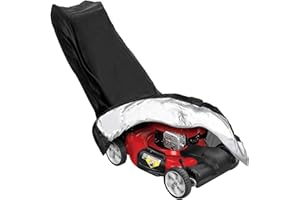 VEGENA Lawn Mower Cover, Anti-UV Protector Lawnmower Cover, Waterproof Dustproof All-Weather Outdoor/Indoor Anti-UV Protector 210D Polyester with Draw String & Storage Bag(190x65x100cm)