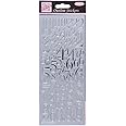 Anitas Outline Stickers, Mixed Numbers, Silver, For Scrapbooking, Card Making, Kids Play, Homework, Art, Craft, Embelish, Decorative, Paper, Card, Glass, Metal, Plastic, Foam
