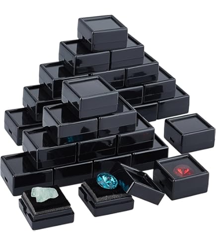 10Pcs Conteneur De Stockage De Pierres Précieuses À 100 Trou, Boîtes De