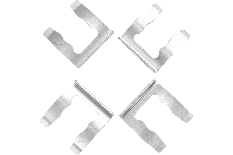10Pcs Stainless Steel Car Brake Hose Clips Strong Durable Brake Clip Replacement U Shaped Brake Hose Useful Vehicles Brake Line Clip for Cars Trucks Vehicles Parts