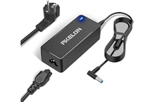 AKELON Caricatore per HP Portatile 45W 65W, per HP Pavilion 15 17 Envy 13 15 17 EliteBook 820 830 840 850 G3 G4 G5 G6 G7 Stream 14 13 11 ProBook 19,5V 3,33A Adattatore Caricabatterie 4,5 * 3,0mm