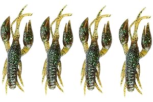 SolUptanisu Appâts de pêche à la carpe - Lot de 4 leurres de pêche artificielles pour pêche à la carpe - Eau douce et salée