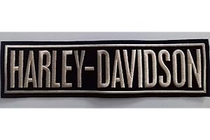 SUMA SHOP Grande Toppa Patch Rettangolare Harley Davidson Cm 30 X 8