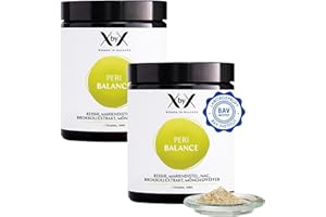 ‎XBYX XbyX® Peri Hormonbalance 180g | 90 Port. | Hormonelle Unterstützung ab der Perimenopause | Wirkstoff-Komplex aus Reishi, Mariendistel & Mönchspfeffer | Vegan | Hormonfrei | Ohne Soja | Aus Deutschland