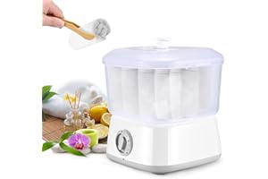 Couleeur Handtuchwärmer, Handtuchdampfer mit Handtuchclip Heißer, schnelle Erwärmung 202 ℉ in 10 Minuten für Spa, Friseurausrüstung für Gesichtsrasur und Heimgebrauch(Weiss)