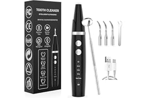 IRIPLEZO Zahnreinigung Set Pro Zahnsteinentferner Ultraschall für Pflege von Zahn Zu Hause Elektrische Gerät zum Zahnsteinentfernen Es gibt 5 Einstellbare Modi und 3 Austauschbare Reinigungsköpfe