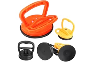 RHINOCEROSDANCE Ventosa Carrozzeria 5 Pezzi Set di Estrattori a Ventosa Auto Vetro di sollevamento per Piastrelle di Attrezzi per La Riparazione di Ammaccature Ventosa Dello Schermo (1 grande 4 piccolo)