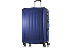 HAUPTSTADTKOFFER - Alex - Valise à coque dure Bleu foncé Brillant, TSA, 75 cm, 119 litres