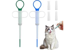 BINXIAOQIN 2 Stück Tabletteneingeber Katze Dogs Pet Feeder Tablettengeber für Katzen Pill Assist Katze Tablettengeber Katze,Tabletteneingeber für Katzen,Haustier Pet Pillenwerfer Wiederverwendbare Pusher Tablet